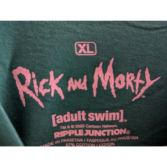 Rick and Morty Christmas T-Shirt Rick Naughty or Nice Size XL - Picture 3 of 3